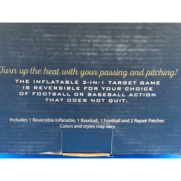 Inflatable 2-In-1 Target Game For Football & Baseball By Wembley - Picture 4 of 5